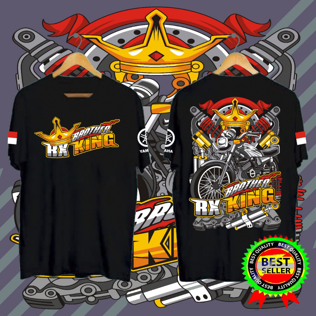 Kaos BROTHER RX KING , atasan pria anak motor, kaos distro pria RX KING