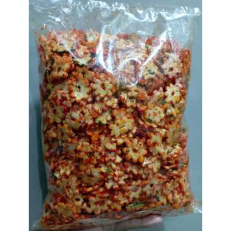 

Seblak kerupuk bintang pedas daun jeruk