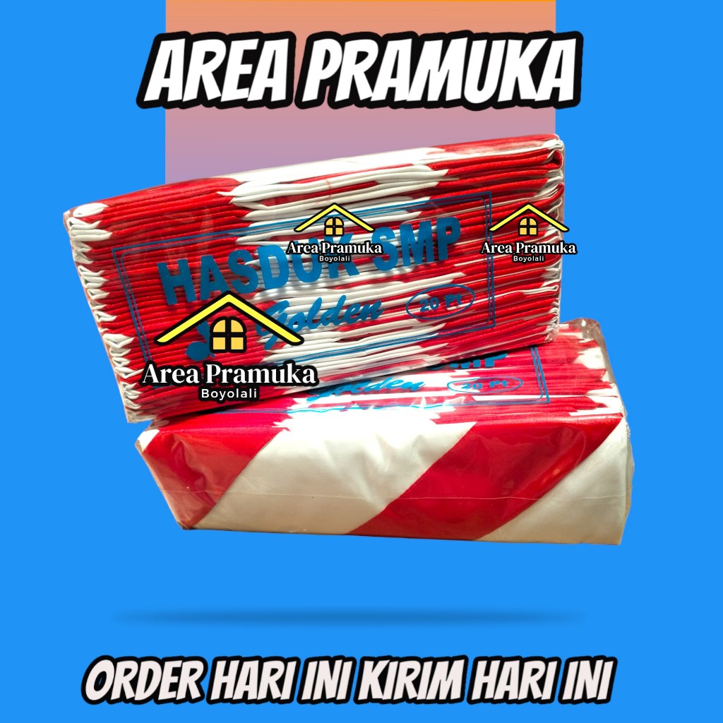 Grosir (20pcs) hasduk SMP / Hasduk pramuka SMP