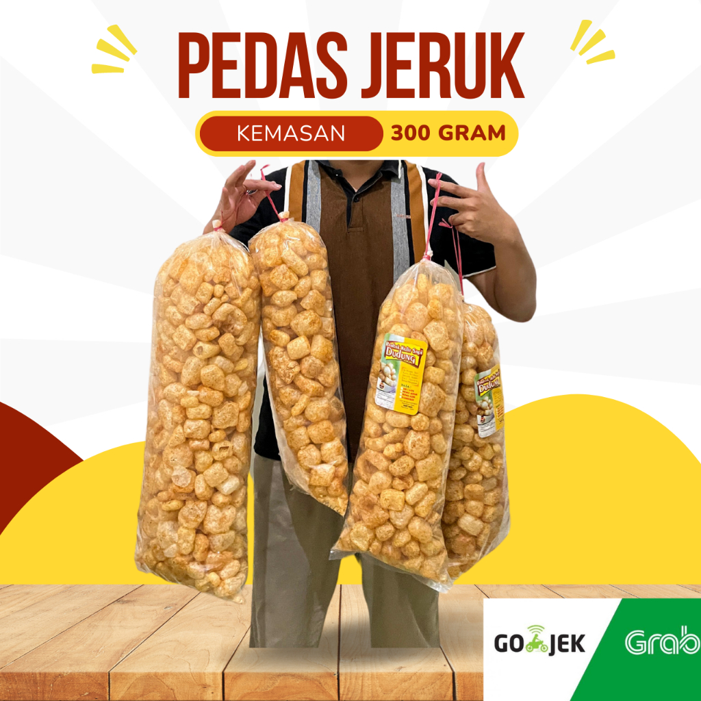 

Kerupuk Kulit Sapi Asli 1 Bal 300 gram Dorokdok Rambak Rasa Pedas Jeruk Halal