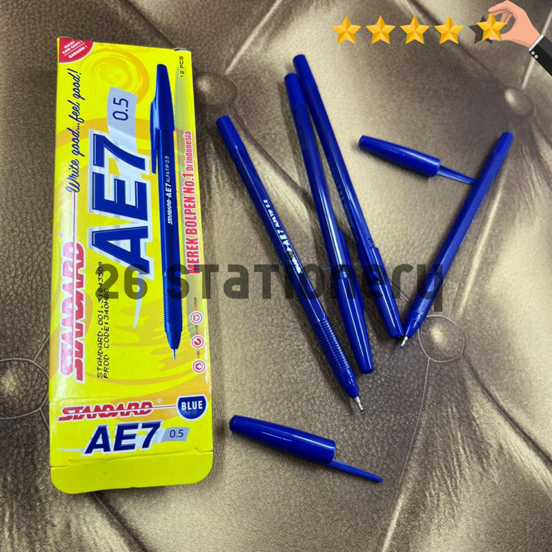 

Pulpen standard AE7 0,5mm / biru /pen