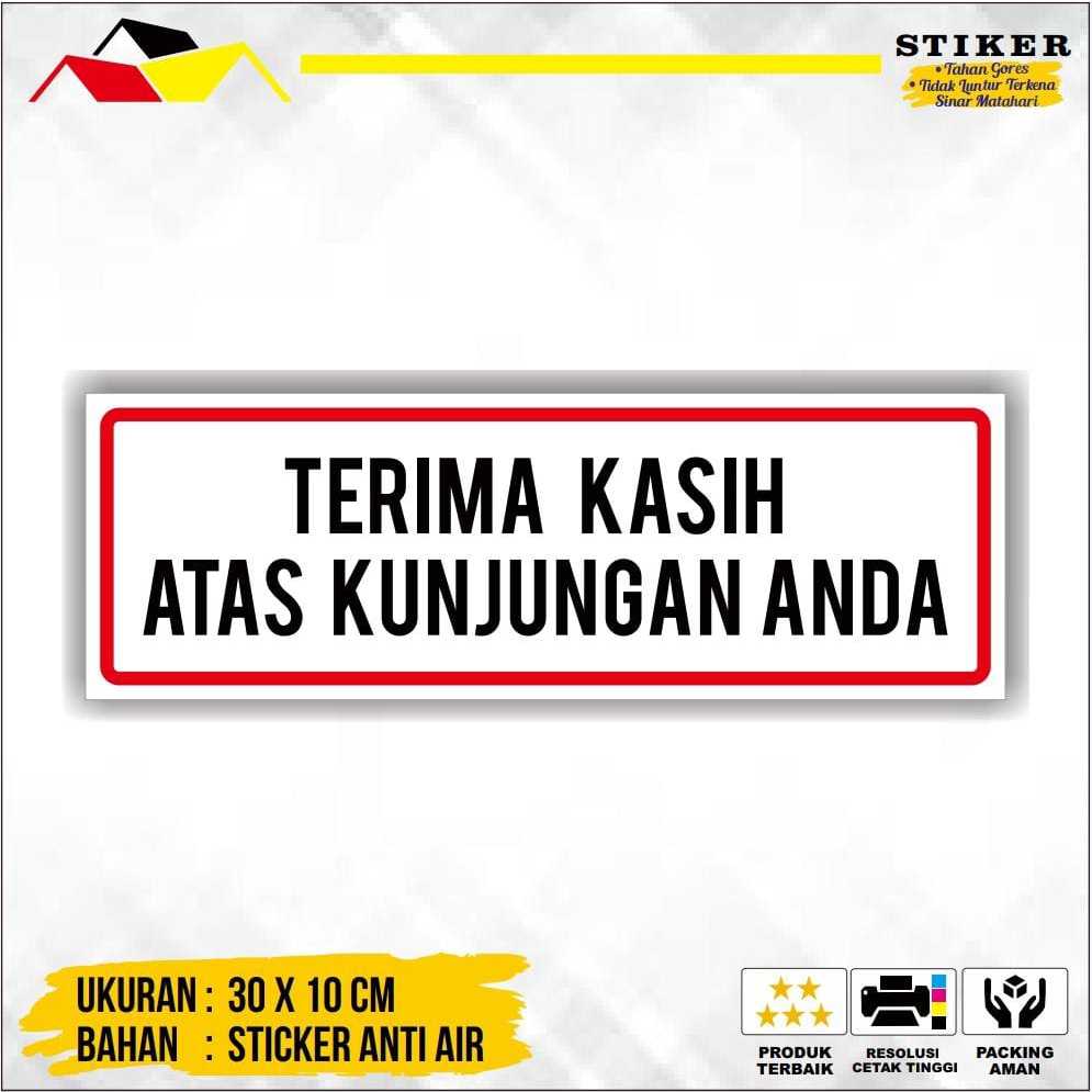

STIKER TERIMA KASIH ATAS KUNJUNGAN ANDA