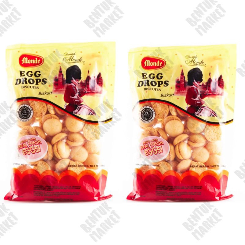 

MONDE EGG DROPS BISKUIT 110gr / BISKUIT/ CEMILAN INSTAN / SNACK