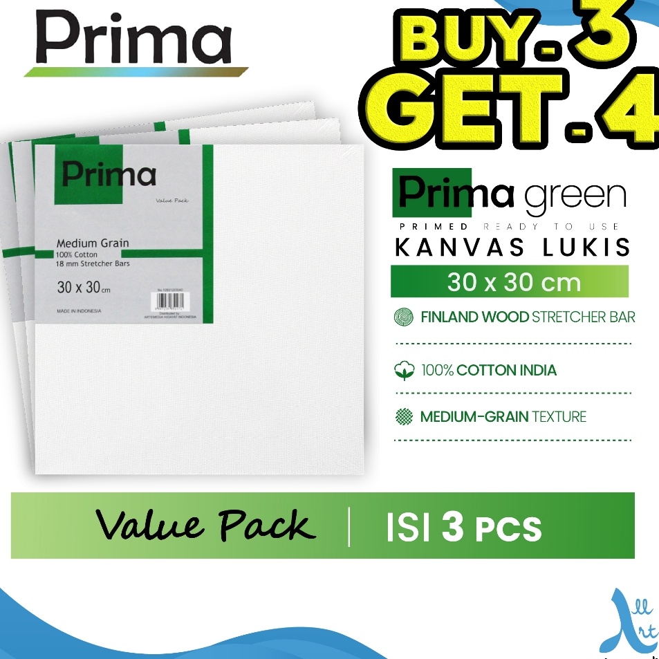 

Diskon Kepuasan Kanvas Lukis Prima Green 3x3cm Value Set Cotton Canvas