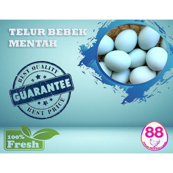 

TELUR BEBEK TAWAR MENTAH BARU DAN SEGAR (BUTIR)