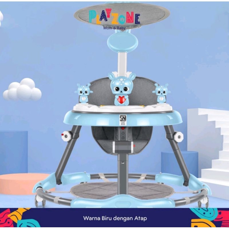 BABY WALKER /GEROBAK  BANTU JALAN BAYI BONUS ATAP
