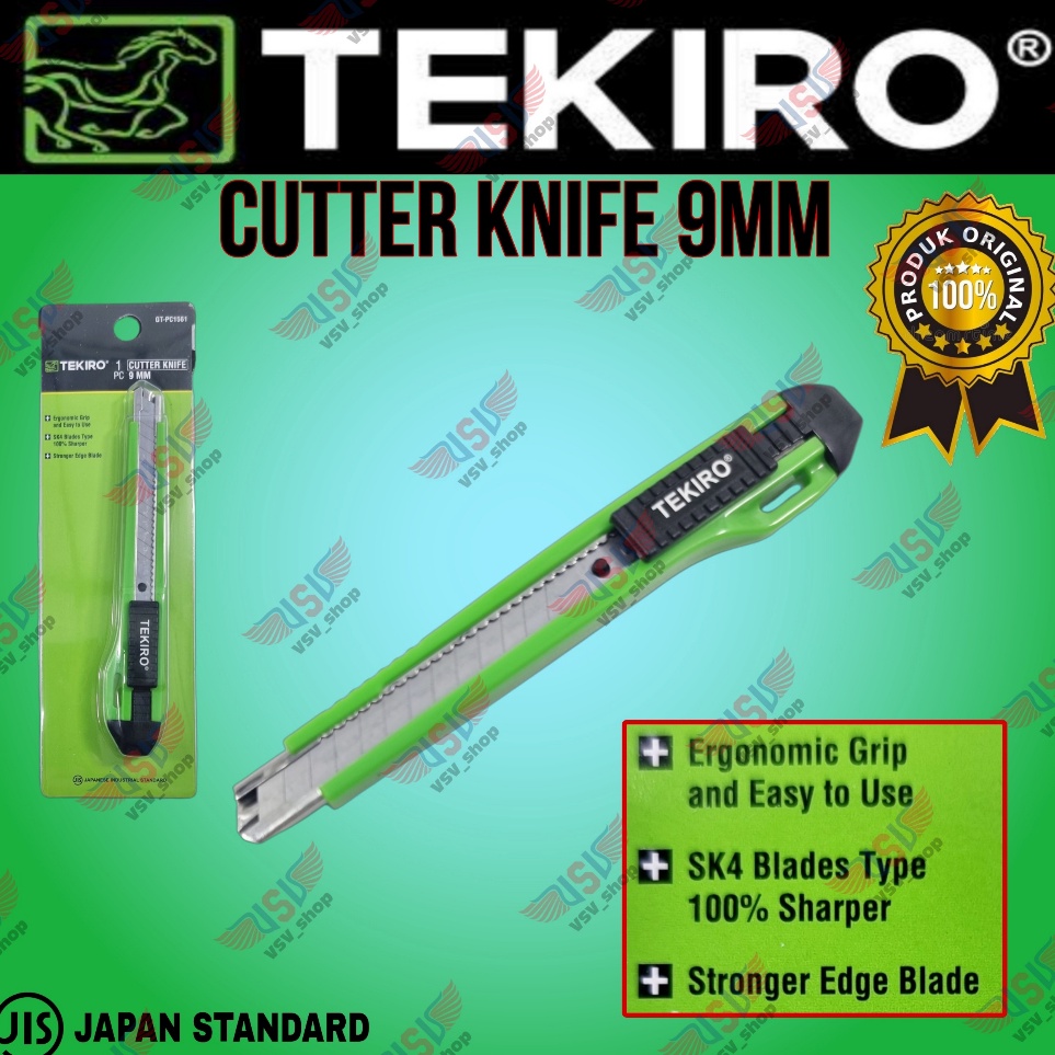 

Grosir Baru TEKIRO Pisau Cutter Cutter Knife 9mm Cutter Kecil