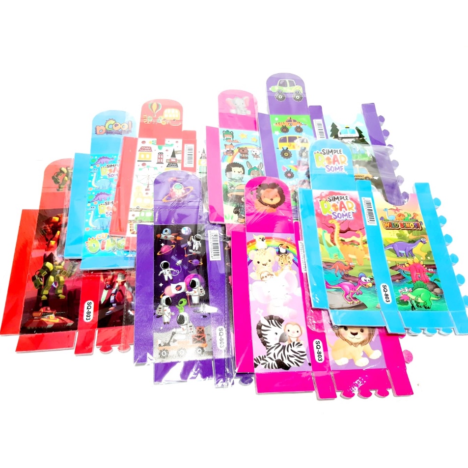 

Diskon Terkeren Harga Grosir 1Packs 12pcs Kotak Pensil Mika Rakit 2X8X3cm karakter Kantong plastik