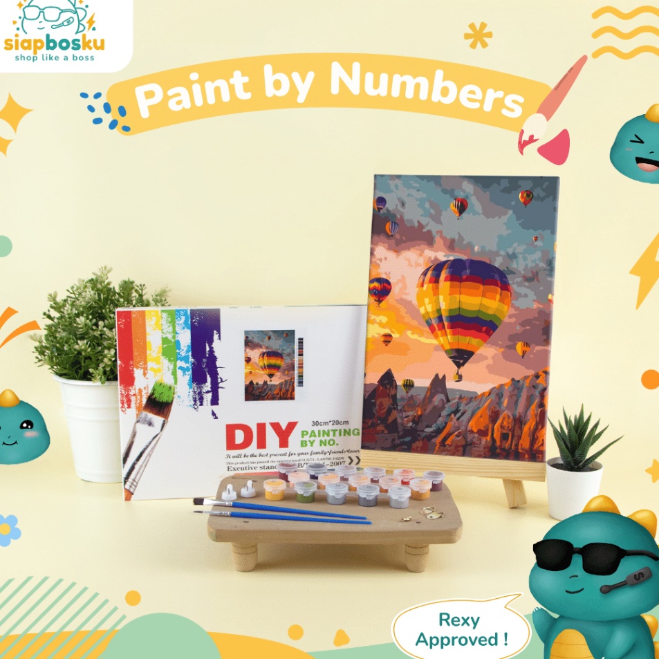 

Obral Belanja PAINT BY NUMBER 2x3 CM AESTHETIC LANDSCAPE KANVAS PAINTING KIT WITH FRAME SIAP LUKIS