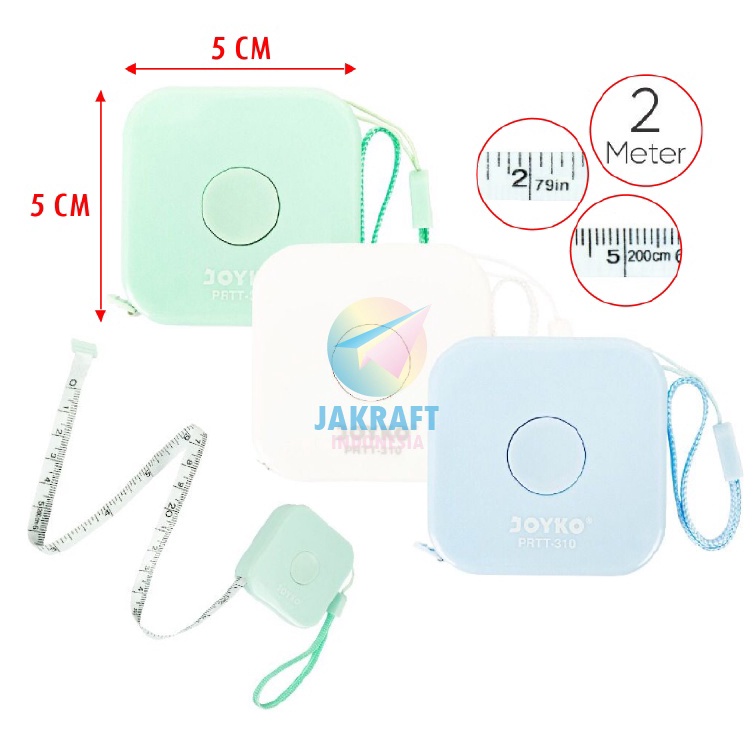 

Paling Trending 1 Pcs Penggaris Pita Meteran Mini Otomatis JOYKO PRTT31 Fiberglass 2 Cm 2 M 2M 2 Meter 79