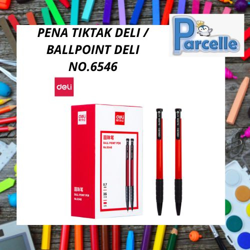 

Deli Pulpen Ball Pen Cetek Halus 0.7 mm - Warna Merah NO. 6546