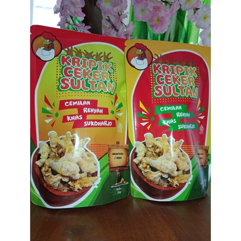 

Keripik Ceker Sultan by kedai nona rasa pedas dan original 55gram