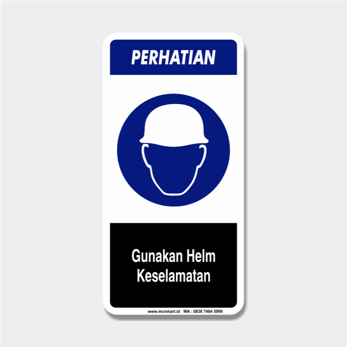 

Safety Sign Rambu K3 APD - Gunakan Helm Keselamatan
