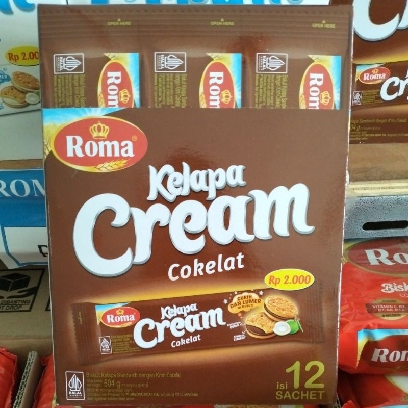 

ROMA KELAPA CREAM COKLAT 504G