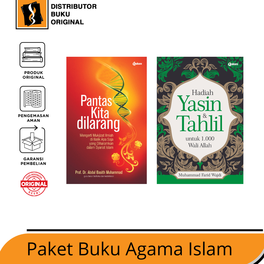 

PAKET BUKU AGAMA ISLAM, (Pantas kita dilarang) dan (Hadiah yasiin)