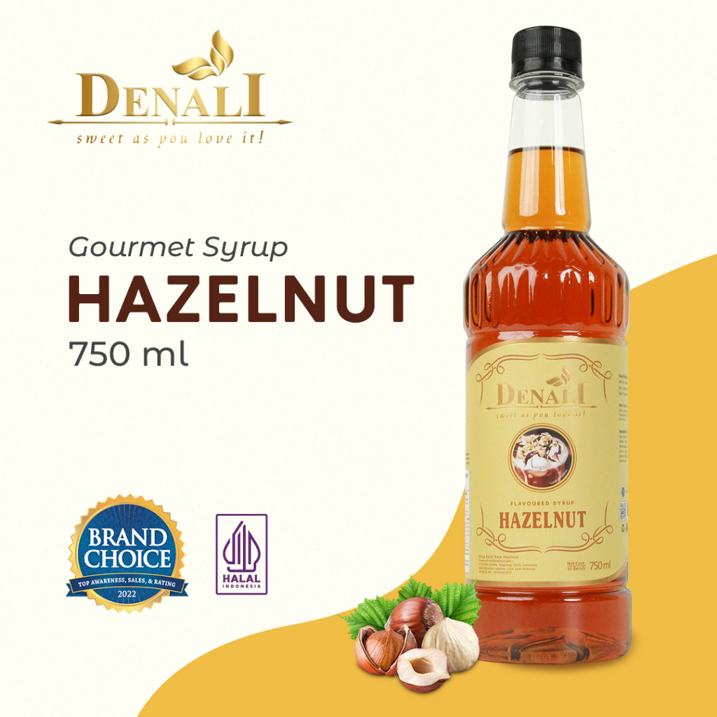 

Denali - Syrup Hazelnut 750ml - Sirup Minuman Rasa Kacang Hazel