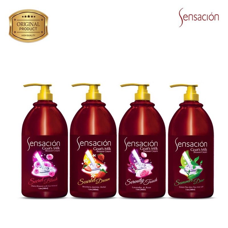 SENSACION GOATS MILK SHOWER CREAM BOTOL & REFILL