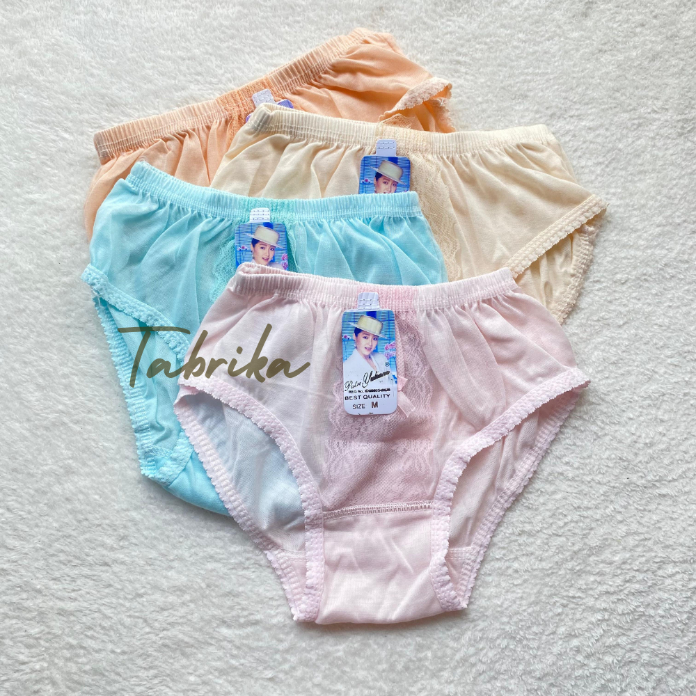 6 PCS CD Celana Dalam Wanita Putri Yuliana Renda