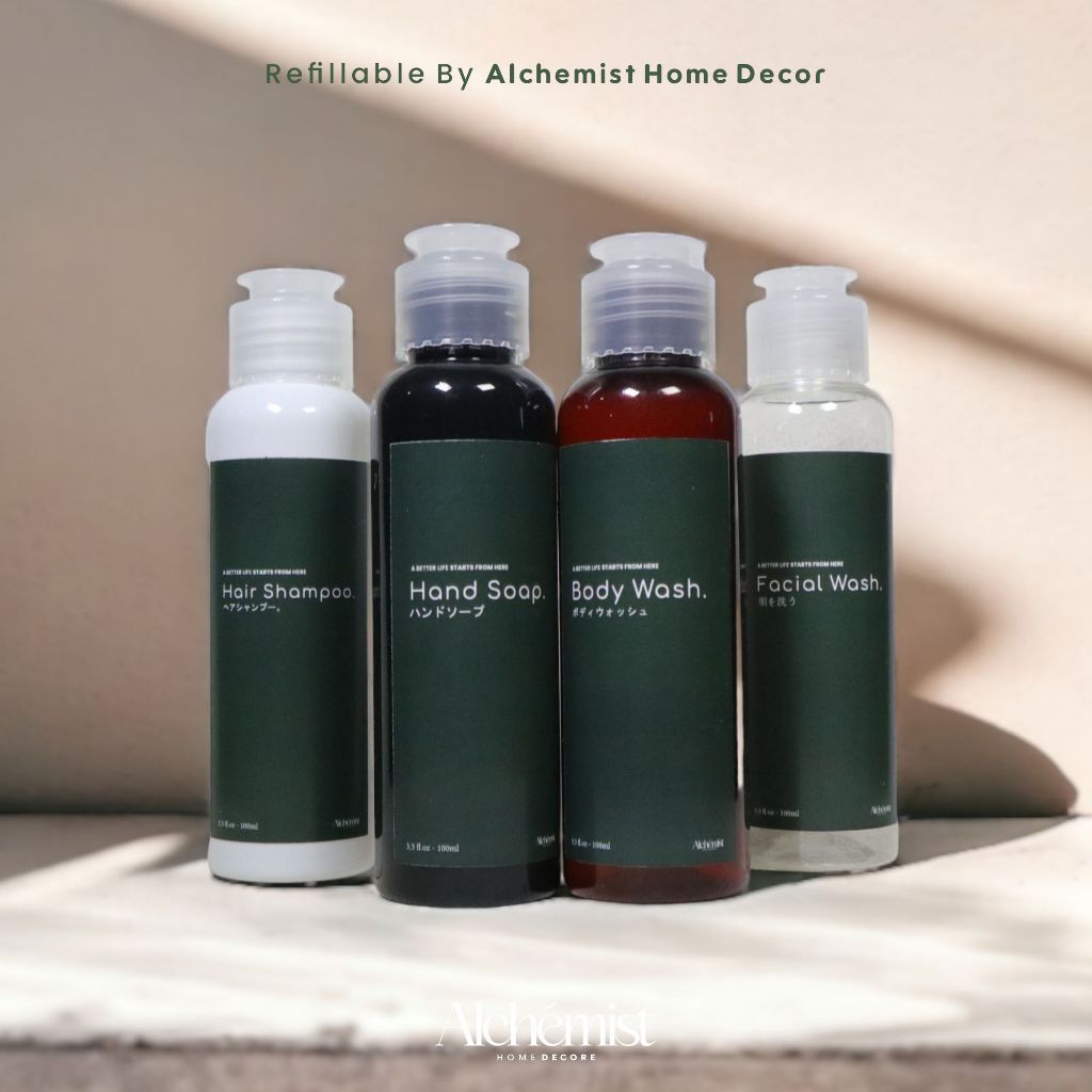 BOTOL PLASTIK FLIPTOP 100ML REFILL ISI ULANG WADAH TEMPAT SABUN CAIR SHAMPOOO /  BOTOL REFILL FREE S