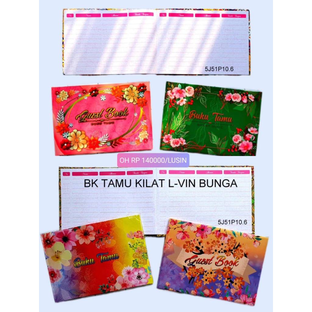 

BUKU TAMU KILAT BUNGA BATIK /PCS