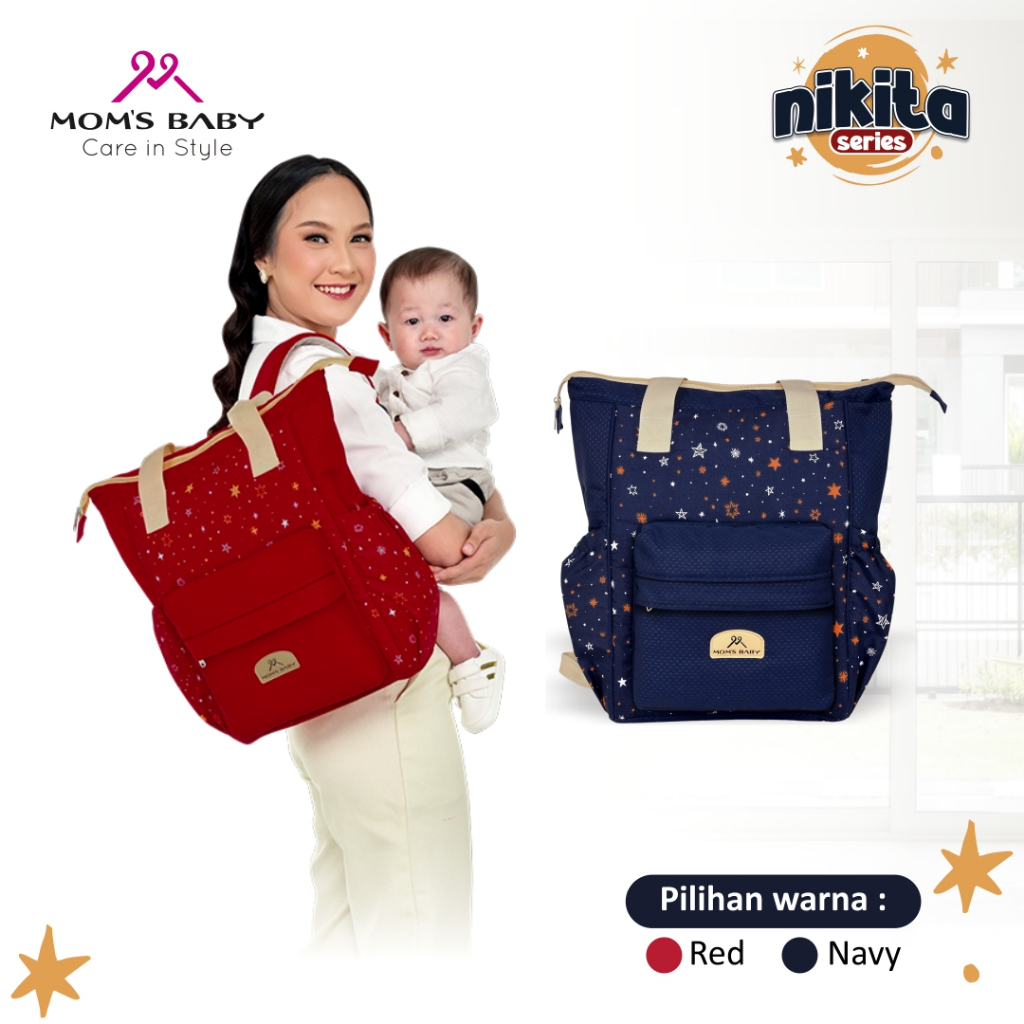 [ND] Moms Baby Tas Ransel Bayi / Tas Ransel Perlengkapan Bayi