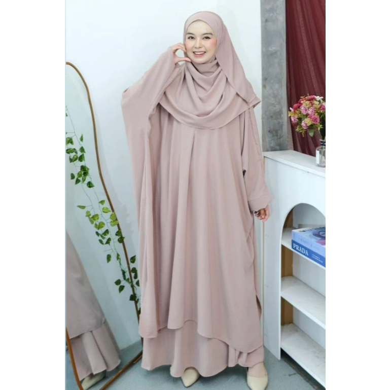 [ PROMO ] Lesti Set Crinkle Airflow Premium Set Wanita Kondangan Model Terbaru 2024