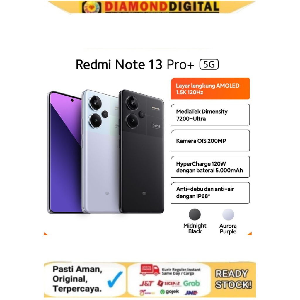 XIAOMI REDMI NOTE 13 Pro Plus Pro+ 5G 12/512 Ram 12GB Internal 512GB - 5G 12/512