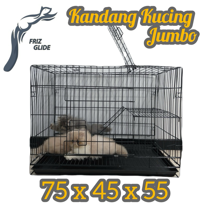 KANDANG KUCING TINGKAT UK 75 x 55 x 45 HANYA SPXPRESS & INSTANT BESAR JUMBO KANDANG TINGKAT ANJING S