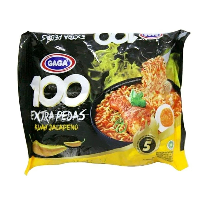 

Mie Instant Gaga 100 Extra Pedas Kuah Jalapeno 75 Gram