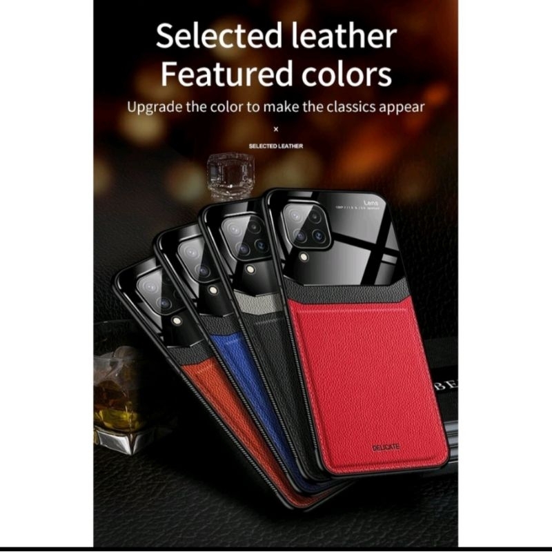 Case Leather Samsung Galaxy A22 5G Flexy Glass