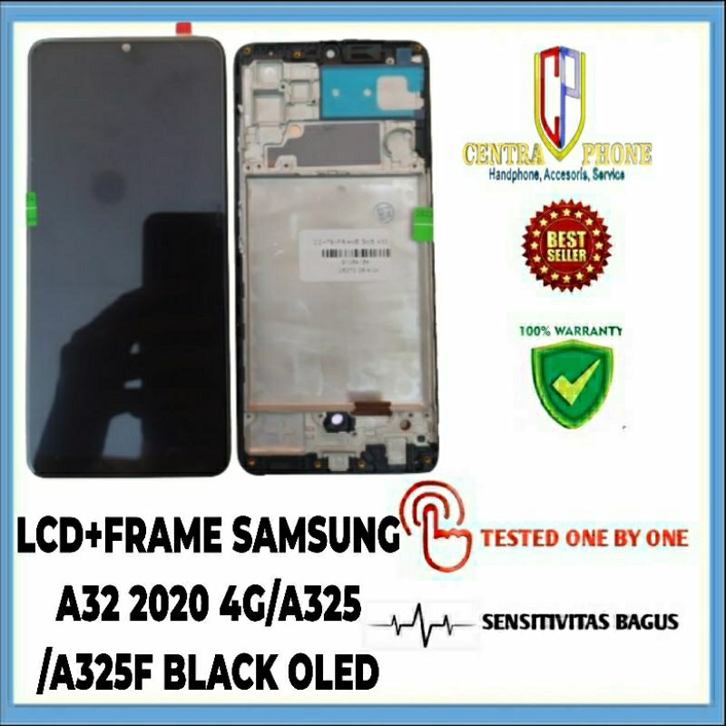 LCD+FRAME SAMSUNG A32 2020 4G/A325/A325F BLACK OLED