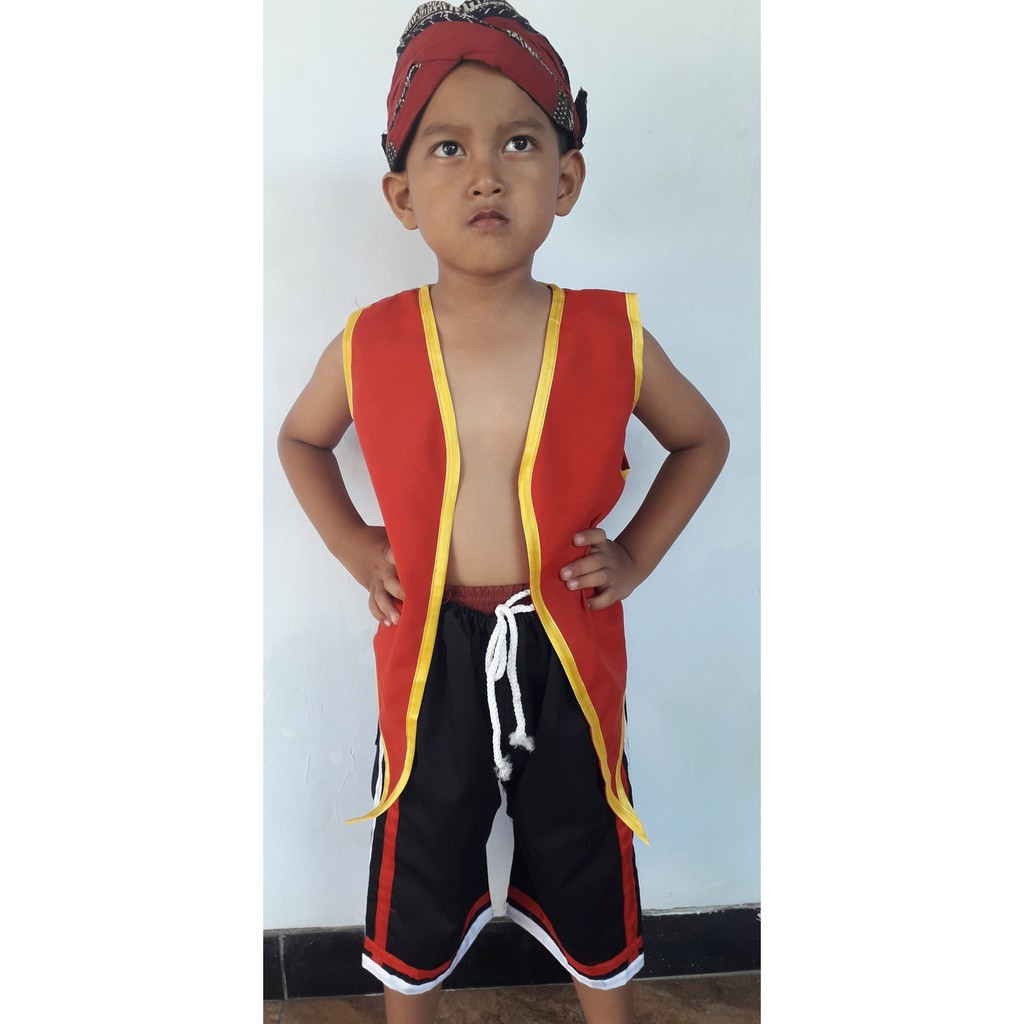 ✔️READY  Setelan Bujang Ganongan / Setelan Baju Anak Tradisional / Baju Bujang Ganongan
