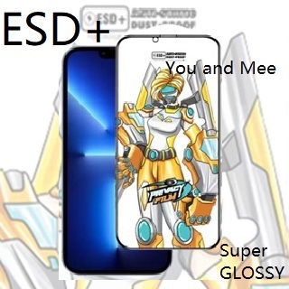 ROBOT Tempered ESD+ dust proof - CLEAR IPHONE 17 16 15 14 13 12 11 Pro Promax Pro Max Plus Mini X Xs
