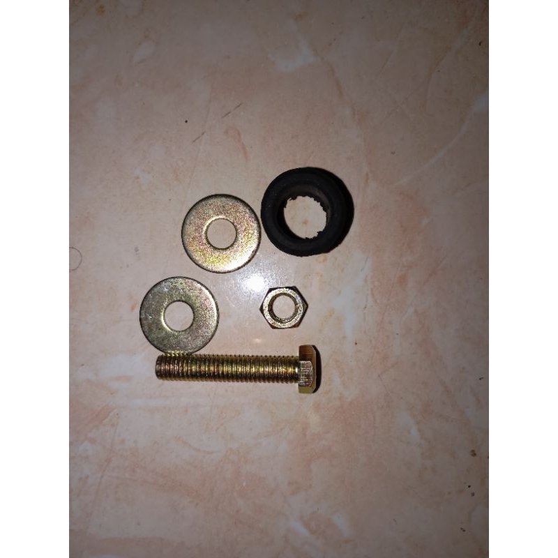 baut dan karet knalpot bawah mio sporty smile soul fino karbu nouvo