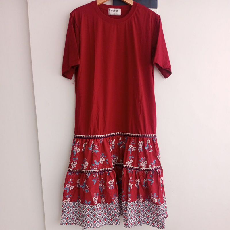 dress batik bunga bkk