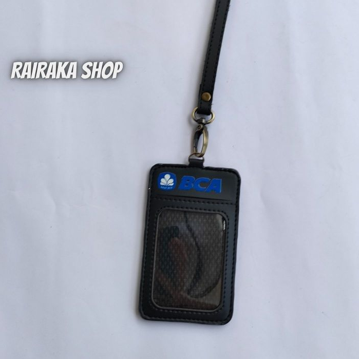 

ID Card Holder Name Tag Kulit Bank BCA Model terbaru