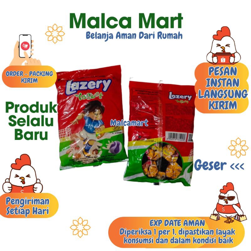 

Permen Lazery Yogurt 100 gram +/- 40 pcs