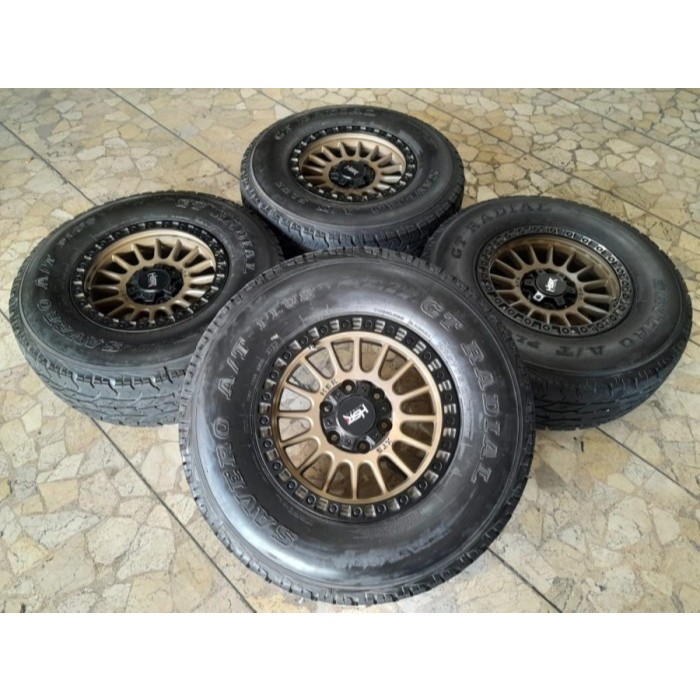 Velg Bekas Ring 16 Lubang 6 XTS01 HSR R16X8 6X139,7 ET0 BAN 265 75 R16