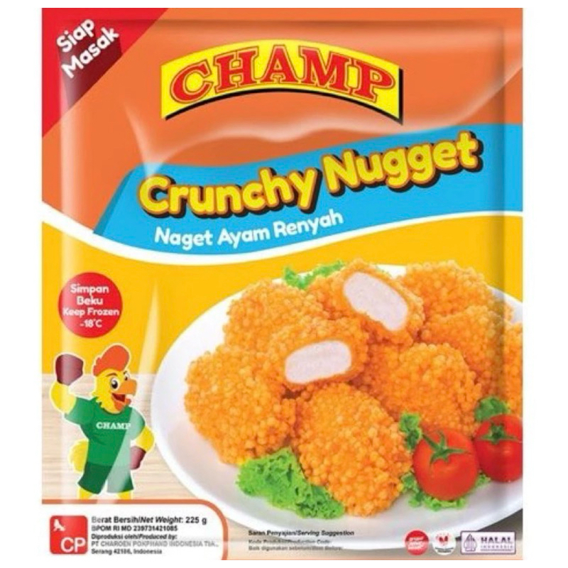 

Champ Chrunchy Nugget Ayam 225gr