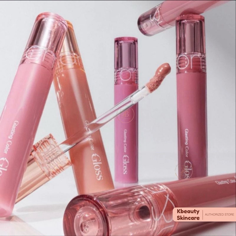 ROMAND Glasting Color Lip Gloss / Moisturizing Mirror Lip Gloss peony ballet
