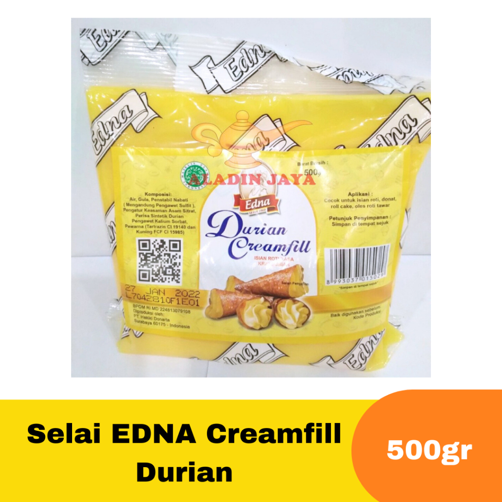 

Selai EDNA Creamfill Durian ukuran 500gr