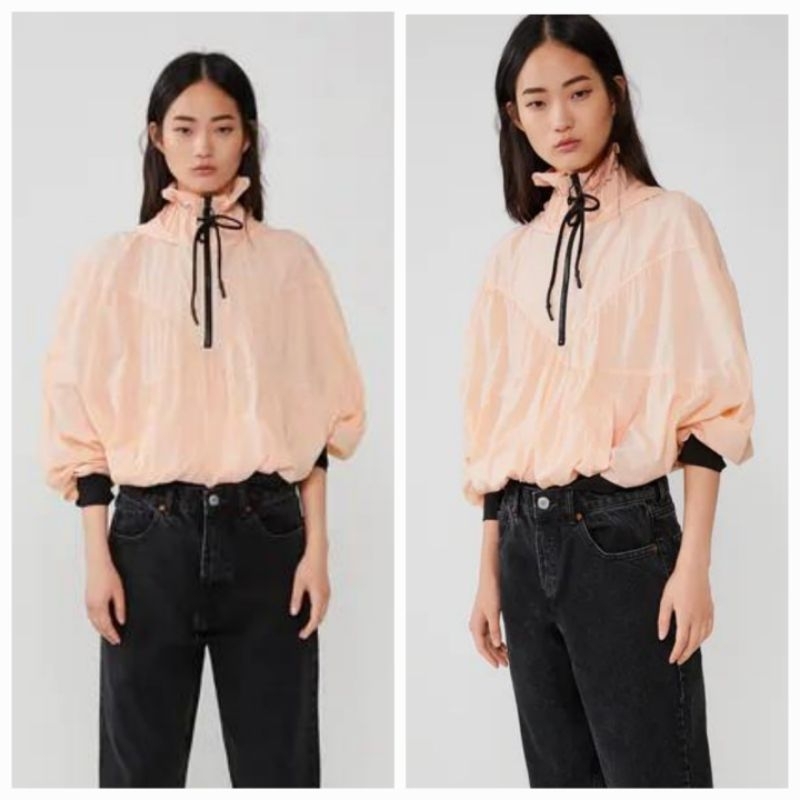 ZARA WOMAN HOODIE WATER REPELLENT BARU ASLI ORIGINAL