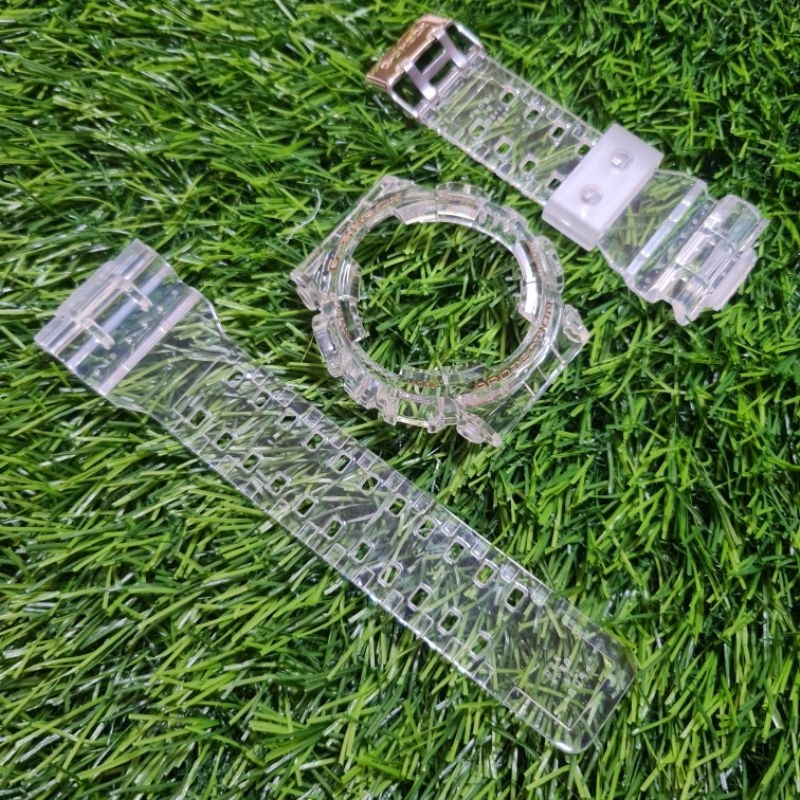 BNB BEZEL STRAP G-SHOCK GA-100 GA-110 GA-120 GD-120 CLEAR GOLD