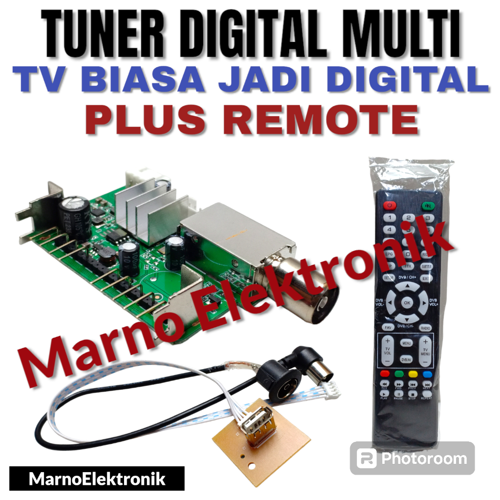 TUNER DIGITAL TV TABUNG UNTUK TV TABUNG JADI DIGITAL DVB T2