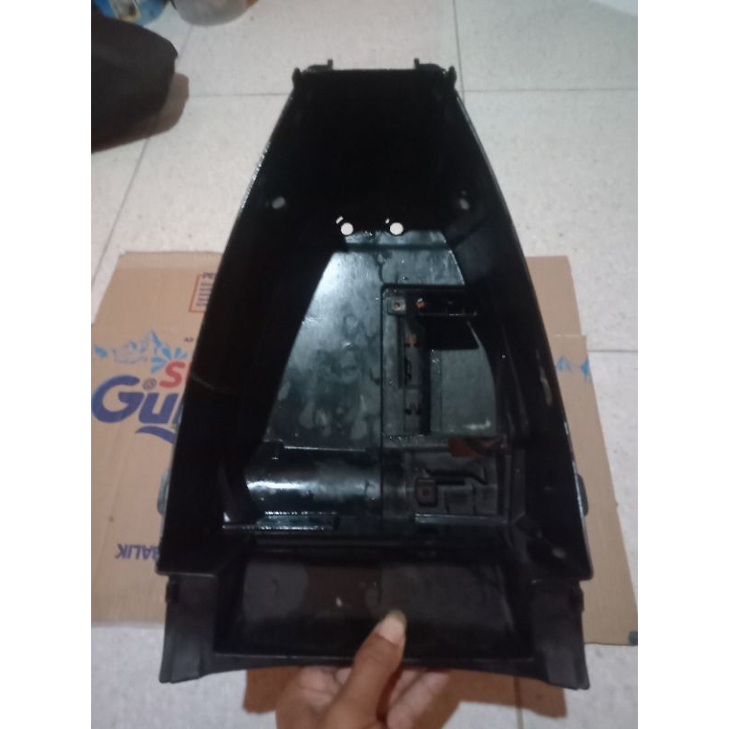 box bagasi motor Mio M3 ori cabutan no minus tinggal pasang