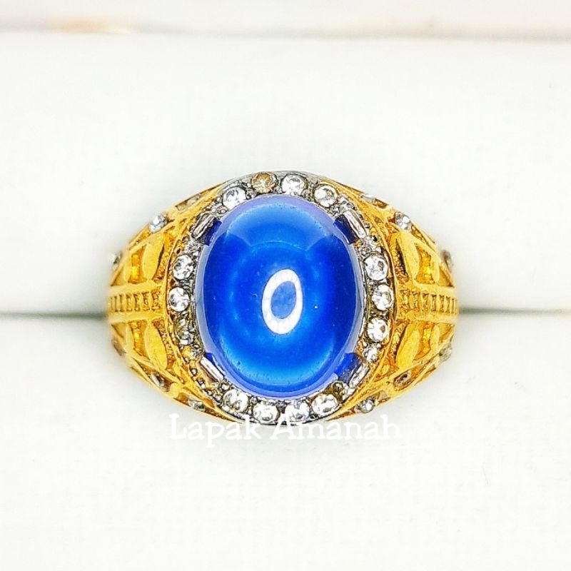 Cincin Batu Akik King Safir Asli Bangkok Minimalis