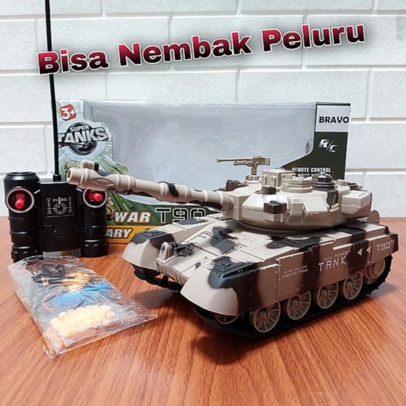 MAINAN TANK REMOTE CONTROL RC WAR TANK REMOT BISA BATTLE TEMBAK PELURU