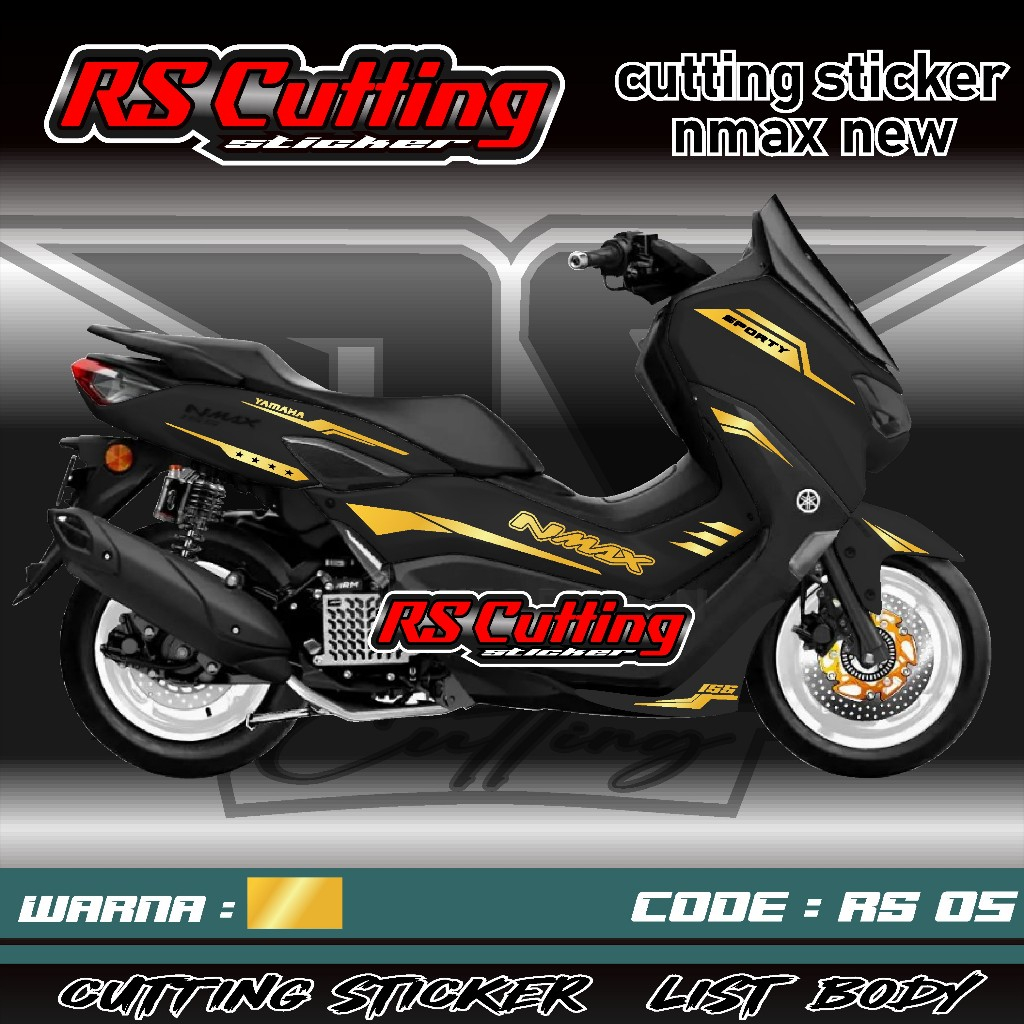 Stiker Nmax New Aksesoris Motor Yamaha Nmax New 2020 2021 Skotlet Sticker Striping Lis Variasi Cutti