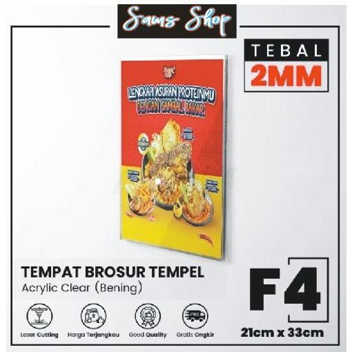 

PAKET CETAK BROSUR + AKRILIK