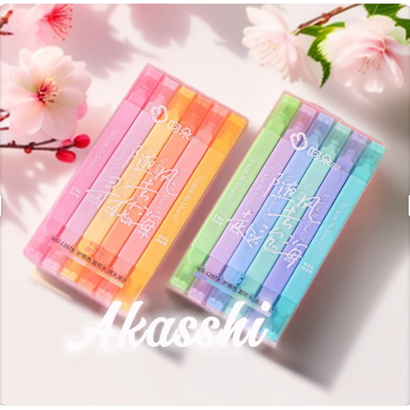 

Stabilo warna pastel 6 pcs / highlighter /spidol warna /stabillo HL12